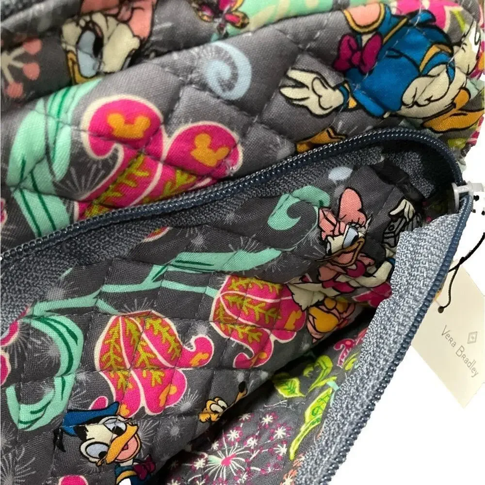 Disney Vera Bradley Pure Cotton Inner Waterproof Makeup Travel Bag NWT